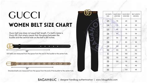 gucci ladies belt size chart.